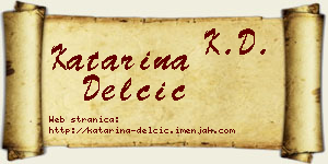 Katarina Delčić vizit kartica